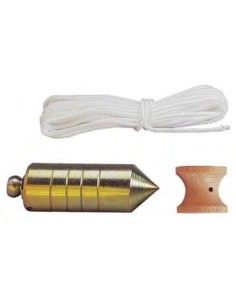 PLOMADA C/NUEZ MADERA BICROM.  600g