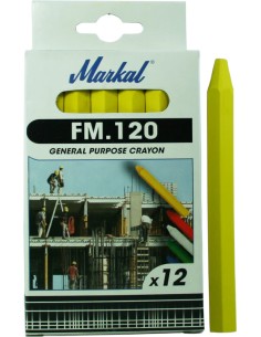 CERA TRADES-MARKER INDUSTRIAL CRAYON FM120 AMARILLO