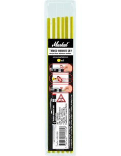 RECAMBIO MARCADOR TRADES MARKER+ DRY 2en1 AMARILLO (6u.)