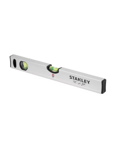NIVEL STANLEY CLASSIC TUBULAR PLATA MAGNET.  60cm.
