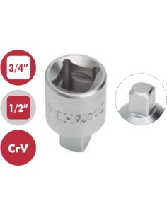 ADAPTADOR LLAVE VASO (REDUCCION) H3/4"-M1/2"