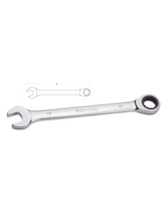 LLAVE COMBINADA CARRACA PLANA SIN REVERSOR DOGHER 10mm.