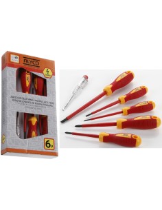 JGO. DESTORNILLADOR ALYCO ORANGE AISLANTE 1000v. (6p.)