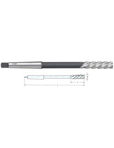 ESCARIADOR MAQUINA M/CONICO HSSE 5%CO GAMMON DIN 208C (2164/75218) 25,00x 68x268mm.