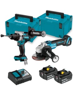 COMBO TALADRO BATERIA PERCUTOR MAKITA DHP481Z + AMOLADORA BATERIA MAKITA DGA504Z