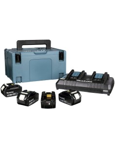 KIT BATERIA MAKITA 197626-8 (4 BATERIAS + CARGADOR + MALETIN) 5,0Ah.