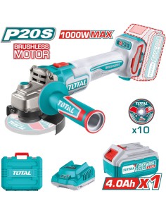 AMOLADORA BATERIA TOTAL 115 BL 20,0v. 4,0Ah. TAGLI271531E (S)