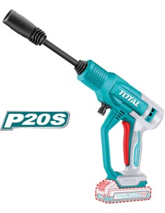 PISTOLA LIMPIEZA BATERIA TOTAL P20S TPWLI2036 20,0v. 24,8bar 2,8l./min. 6 ACCESORIOS (SIN CARGADOR) (S)