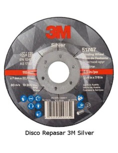 DISCO REPASAR 3M SILVER 125x7,0x22,2mm. (T27)