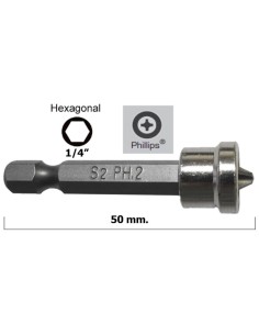 PUNTA ATORNILLAR PHILLIPS PH-2/50 P/YESO (5u.)