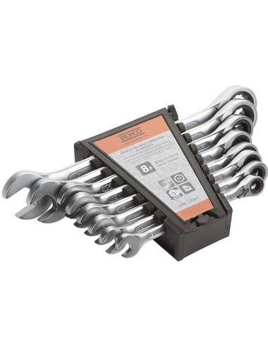 JGO. LLAVES COMBINADAS ALYCO ORANGE C/ CARRACA PLANA   8pzas. (8, 10, 11, 12, 13, 14, 17 y 19)